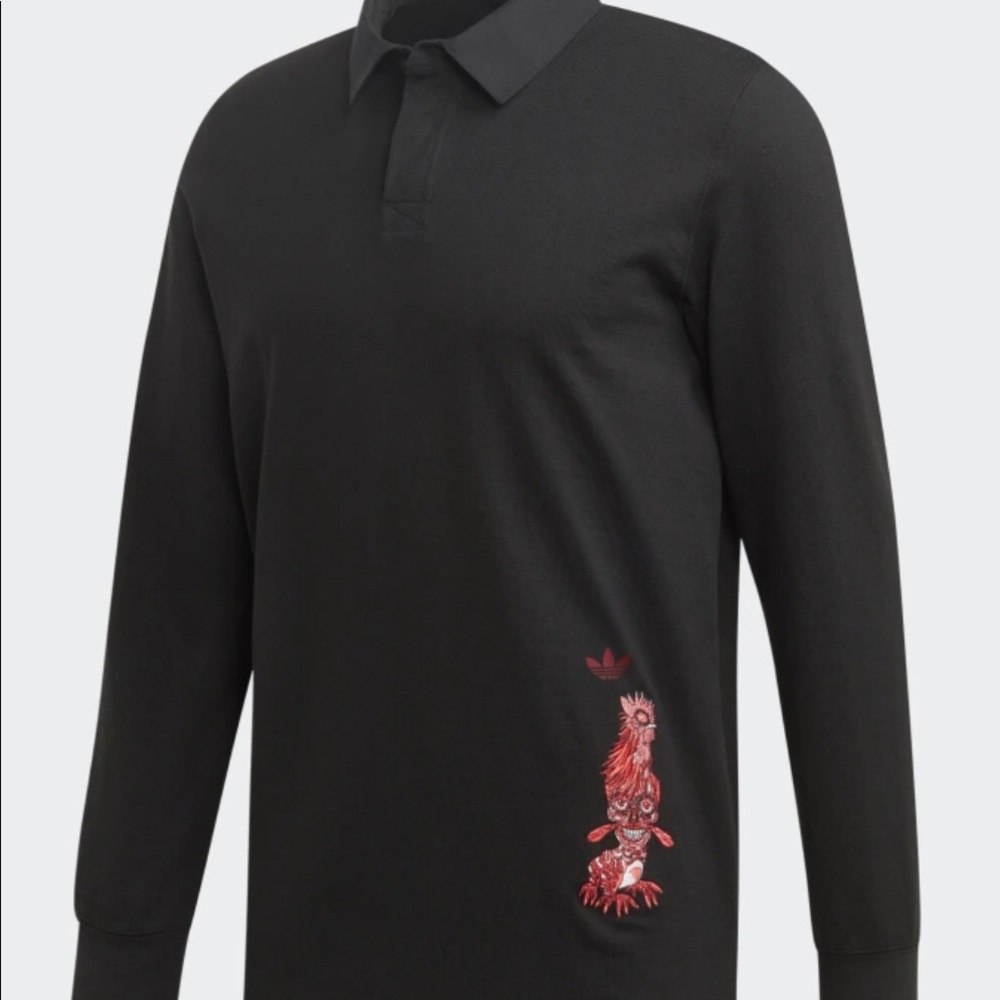 adidas Originals Gallery Rugby Polo Shirt • Medium